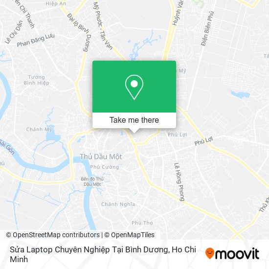 Sửa Laptop Chuyên Nghiệp Tại Bình Dương map