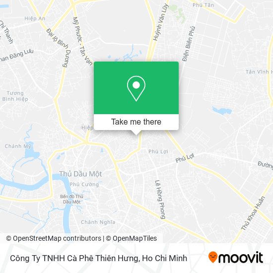 Công Ty TNHH Cà Phê Thiên Hưng map