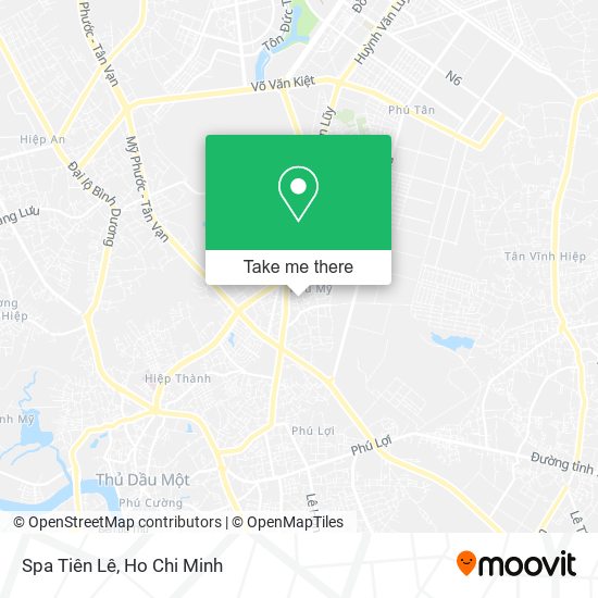 Spa Tiên Lê map