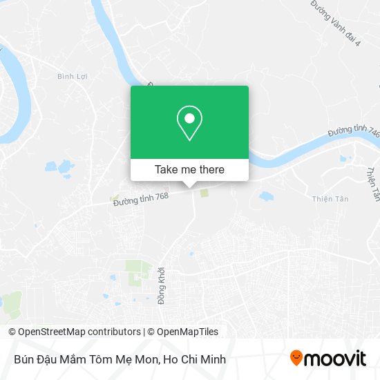 Bún Đậu Mắm Tôm Mẹ Mon map