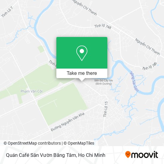 Quán Café Sân Vườn Băng Tâm map