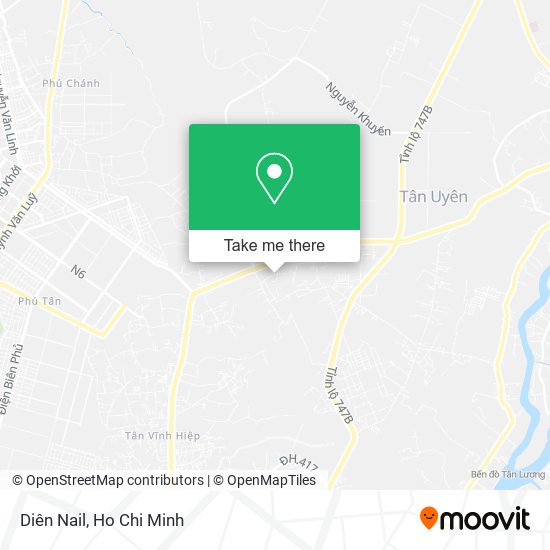 Diên Nail map