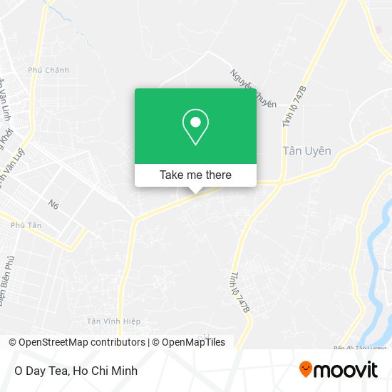O Day Tea map