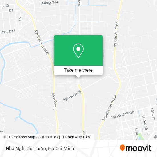 Nhà Nghỉ Du Thơm map