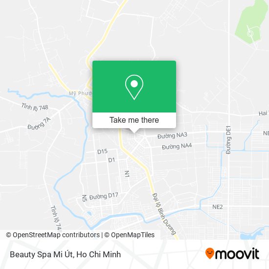 Beauty Spa Mi Út map