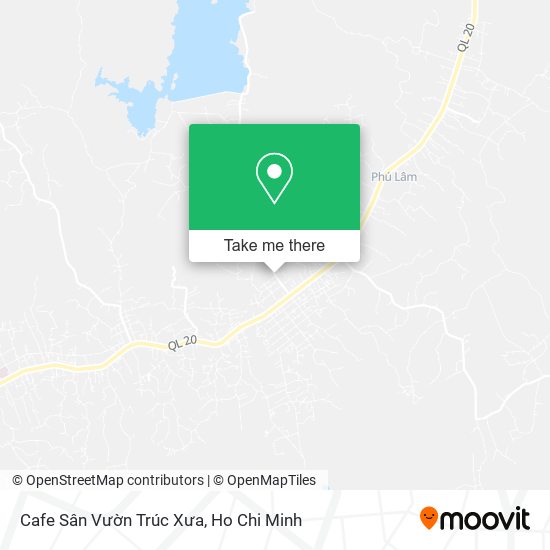 Cafe Sân Vườn Trúc Xưa map