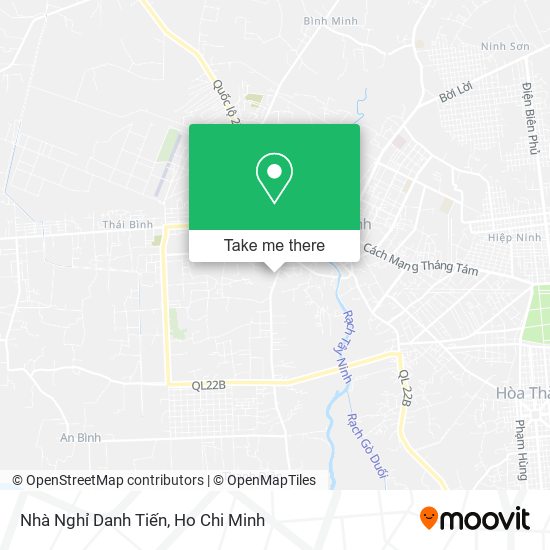 Nhà Nghỉ Danh Tiến map