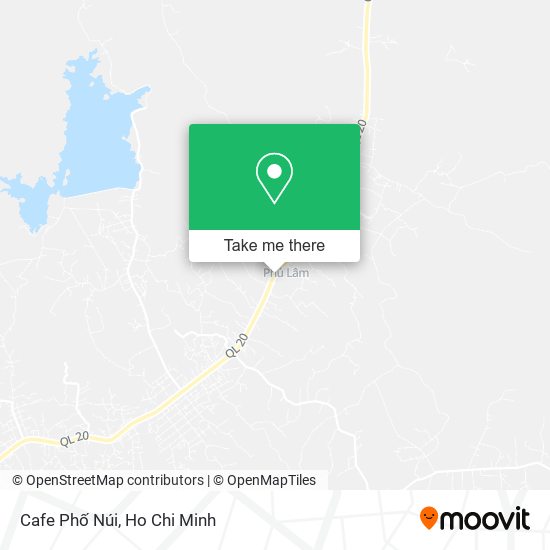 Cafe Phố Núi map