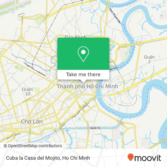 Cuba la Casa del Mojito map