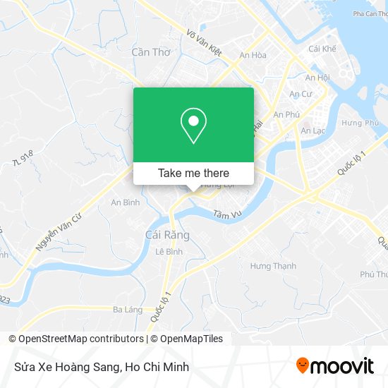 Sửa Xe Hoàng Sang map