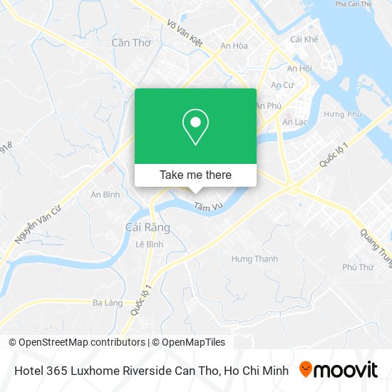 Hotel 365 Luxhome Riverside Can Tho map