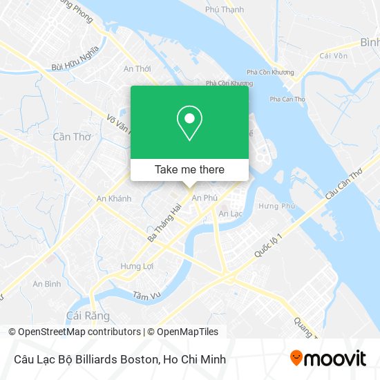 Câu Lạc Bộ Billiards Boston map