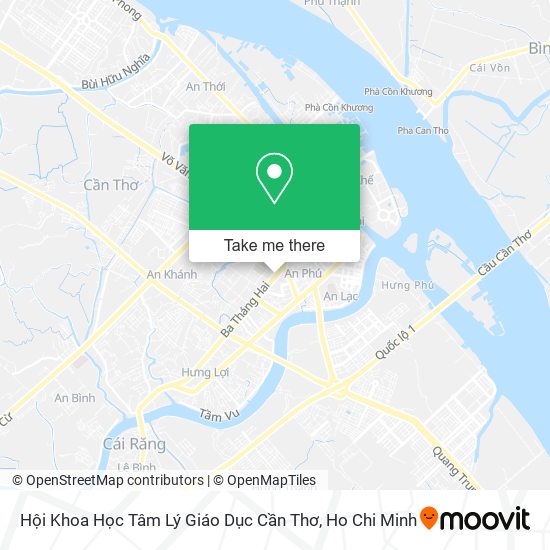 Hội Khoa Học Tâm Lý Giáo Dục Cần Thơ map