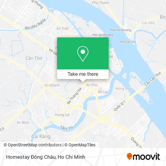 Homestay Đông Châu map