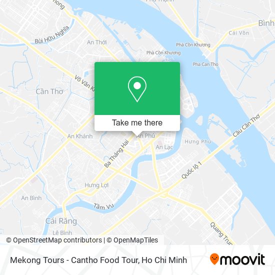 Mekong Tours - Cantho Food Tour map