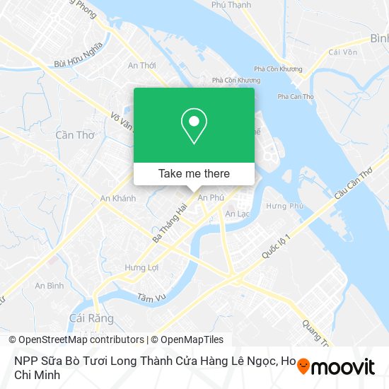 NPP Sữa Bò Tươi Long Thành Cửa Hàng Lê Ngọc map