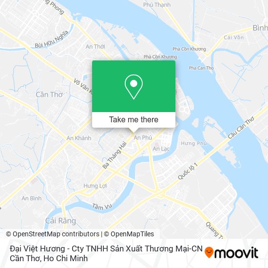 Đại Việt Hương - Cty TNHH Sản Xuất Thương Mại-CN Cần Thơ map