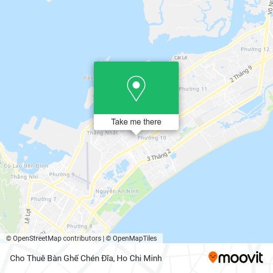 Cho Thuê Bàn Ghế Chén Đĩa map