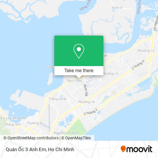Quán Ốc 3 Anh Em map