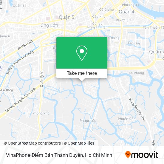 VinaPhone-Điểm Bán Thành Duyên map