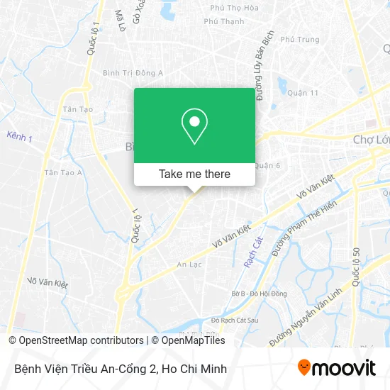 Bệnh Viện Triều An-Cổng 2 map