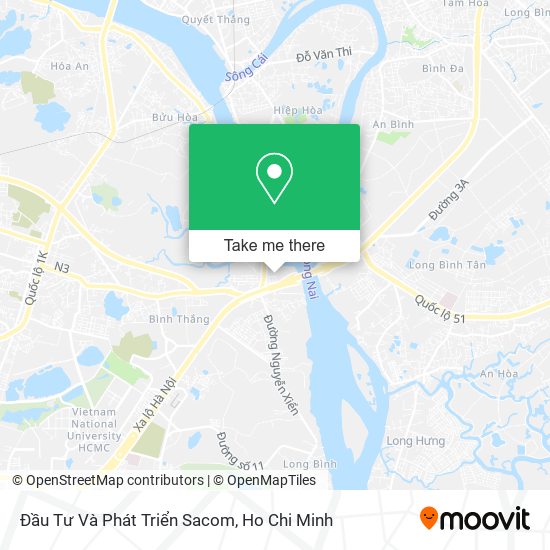 Đầu Tư Và Phát Triển Sacom map