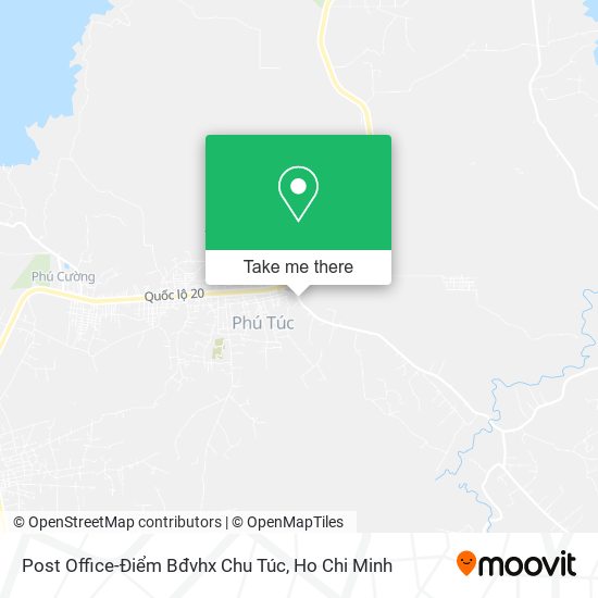 Post Office-Điểm Bđvhx Chu Túc map