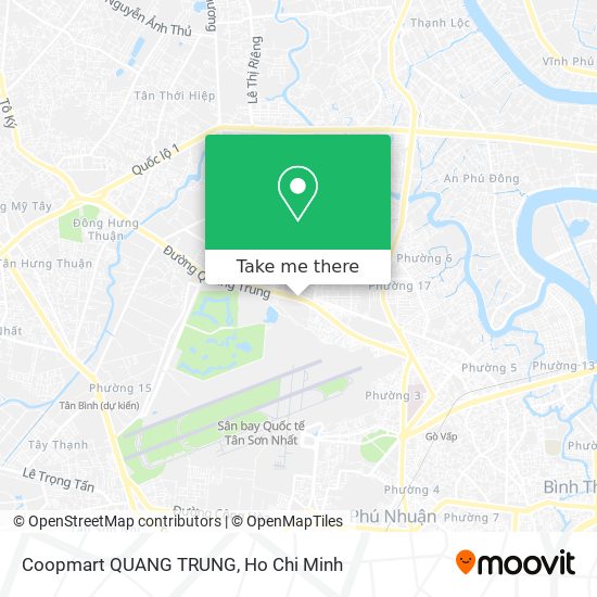 Coopmart QUANG TRUNG map