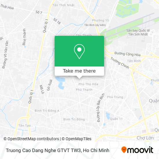 Truong Cao Dang Nghe GTVT TW3 map