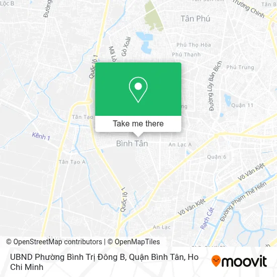 UBND Phường Bình Trị Đông B, Quận Bình Tân map
