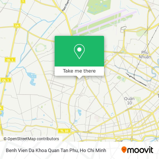 Benh Vien Da Khoa Quan Tan Phu map