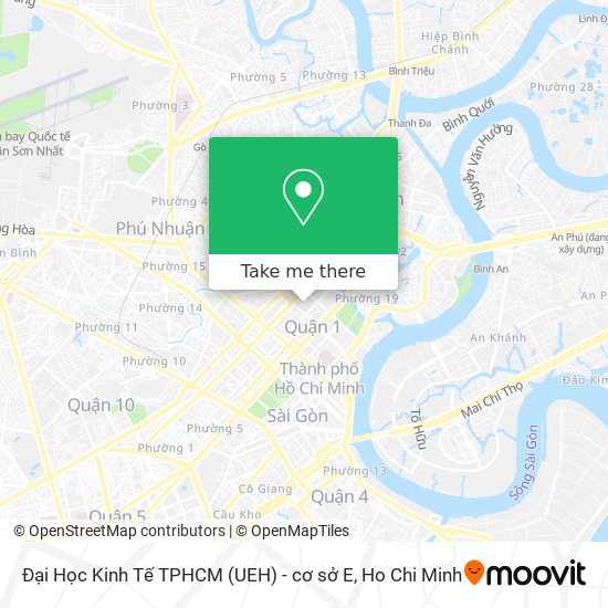 Đại Học Kinh Tế TPHCM (UEH) - cơ sở E map