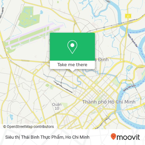 Siêu thị Thái Bình Thực Phẩm map