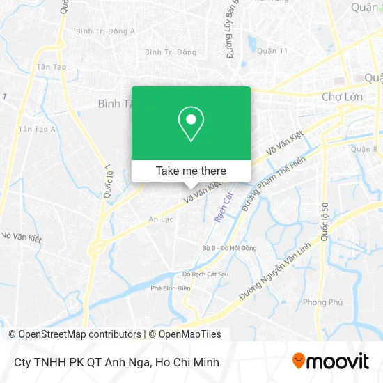 Cty TNHH PK QT Anh Nga map