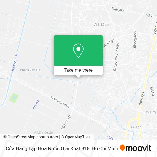 Cửa Hàng Tạp Hóa Nước Giải Khát 818 map