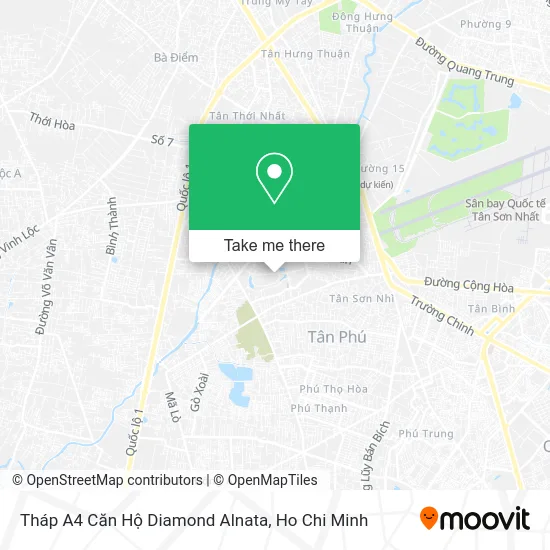 Tháp A4 Căn Hộ Diamond Alnata map