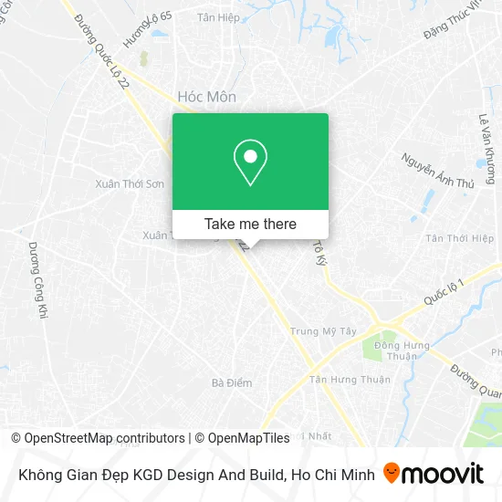 Không Gian Đẹp KGD Design And Build map