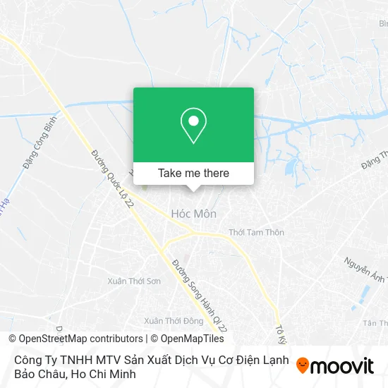 Công Ty TNHH MTV Sản Xuất Dịch Vụ Cơ Điện Lạnh Bảo Châu map