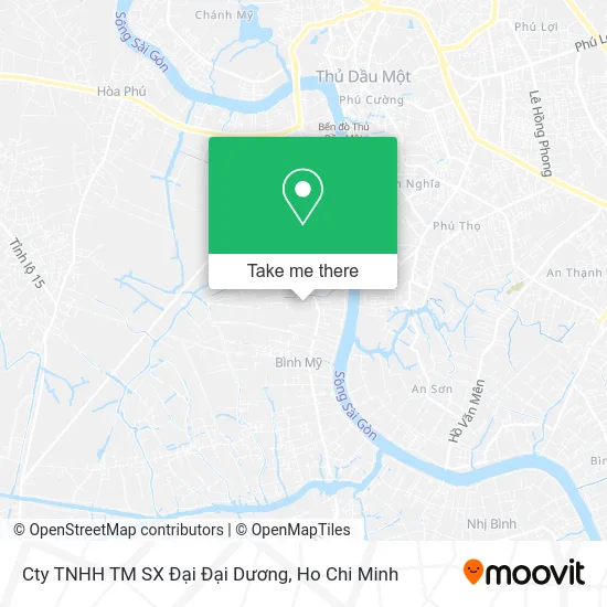 Cty TNHH TM SX Đại Đại Dương map