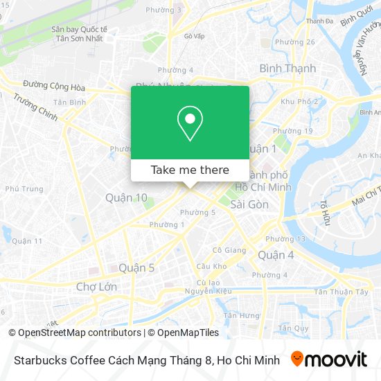 Starbucks Coffee Cách Mạng Tháng 8 map