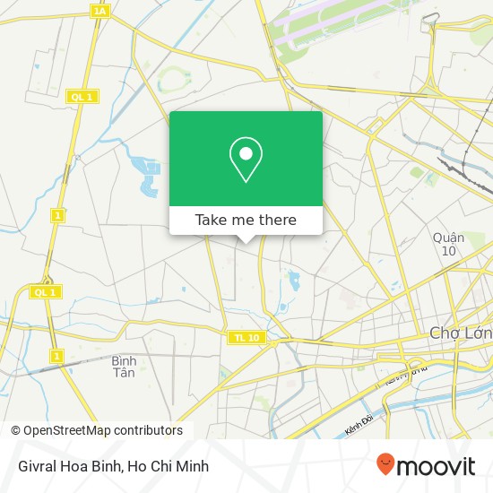 Givral Hoa Binh map