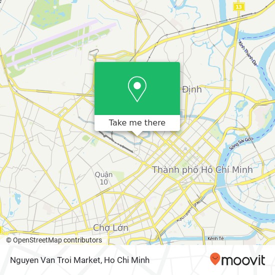 Nguyen Van Troi Market map