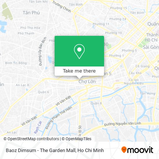 Baoz Dimsum - The Garden Mall map