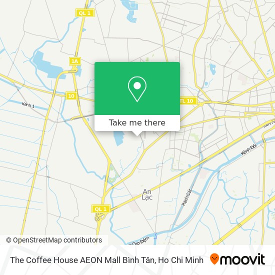 The Coffee House AEON Mall Bình Tân map