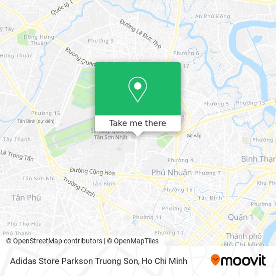 Adidas Store Parkson Truong Son map