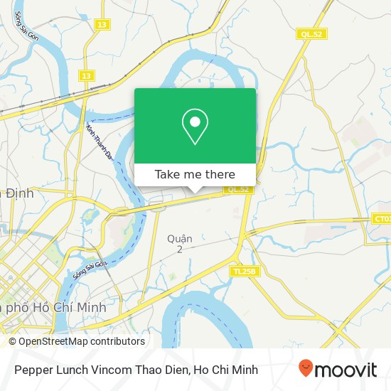 Pepper Lunch Vincom Thao Dien map