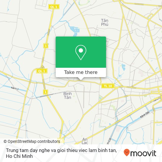 Trung tam day nghe va gioi thieu viec lam binh tan map