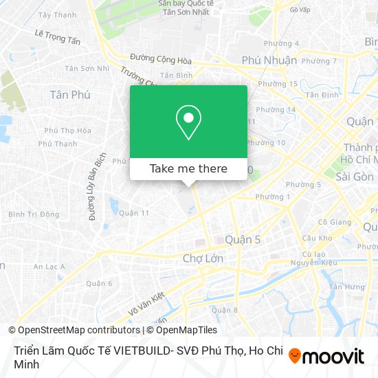 Triển Lãm Quốc Tế VIETBUILD- SVĐ Phú Thọ map