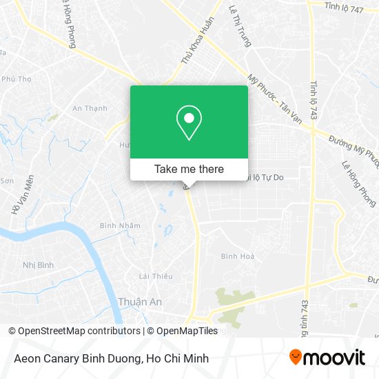 Aeon Canary Binh Duong map