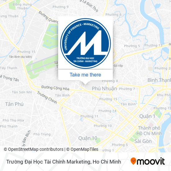 Trường Đại Học Tài Chính Marketing map